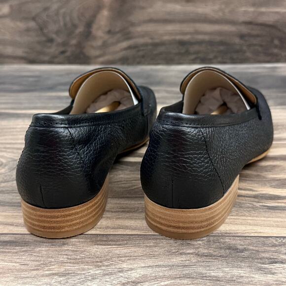 NIB Sofft Elinor 8M 39 Black Leather Moc Toe Penny Loafers Flats - Picture 7 of 10